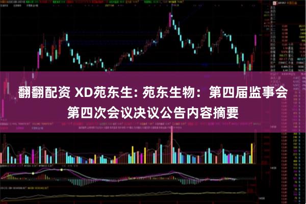 翻翻配资 XD苑东生: 苑东生物：第四届监事会第四次会议决议公告内容摘要