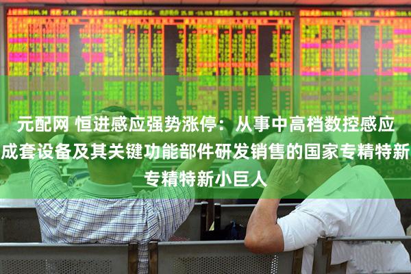 元配网 恒进感应强势涨停：从事中高档数控感应热处理成套设备及其关键功能部件研发销售的国家专精特新小巨人