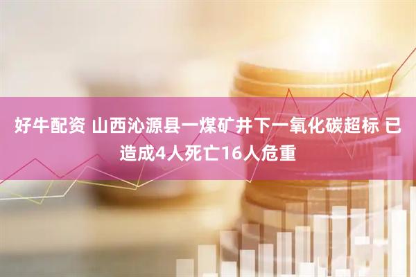 好牛配资 山西沁源县一煤矿井下一氧化碳超标 已造成4人死亡16人危重